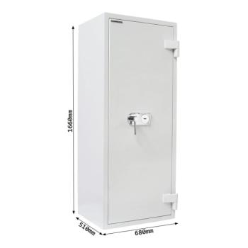 Rottner Wertschutzschrank EN3 Diamant Super Fire Premium DO160 Doppelbartschloss lichtgrau T05941